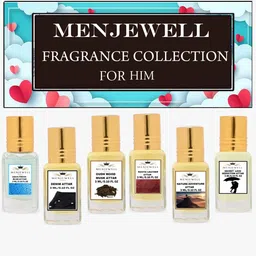 Menjewell Perfumes Set of 6 Fine Fragrance Attar 3 ml each-picture-19