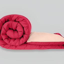 RF RELAXFEEL Pink & Peach Heavy Winter 233 GSM Double Bed Quilt-picture-22