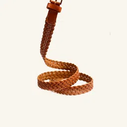 KARGHA INDIA Unisex Braided Leather Belt image 3