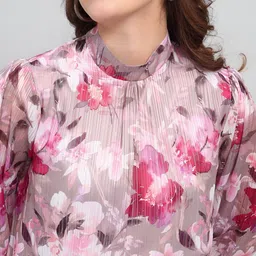 Deewa Floral Printed Bishop Sleeves Top image 2
