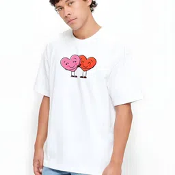 KAIDO Men Graphic Printed Round Neck Cotton Oversized T-shirt-picture-11