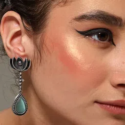 PATOLA BY VJ Teardrop Shaped Drop Earrings image 3