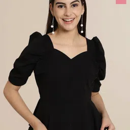 Tromko Sweetheart Neck Puff Sleeve Top-picture-31