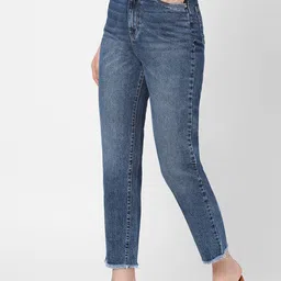 Kraus Jeans Women Pure Cotton High-Rise Light Fade Jeans image 2