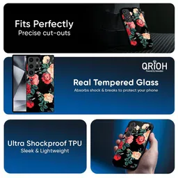 QRIOH Floral Printed Samsung Galaxy F56 5G Silicone Back Case image 3