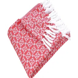 DEKORASI Red & Red Geometric 380 GSM Blanket image 5