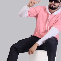 Moda Rapido Men Colourblocked Cotton Blended Hooded Sweatshirt-picture-23