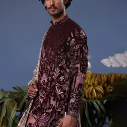 KALPRAAG Ethnic Motifs Embroidered Thread Work Georgette Kurta with Patiala & Dupatta image 5