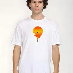 KAIDO Graphic Printed Round Neck Cotton T-shirt-picture-32