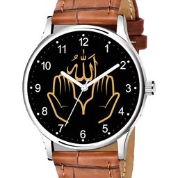 CSAMON Men Analogue Watch 1018SLV Islamic NUM03 Beige L-picture-47