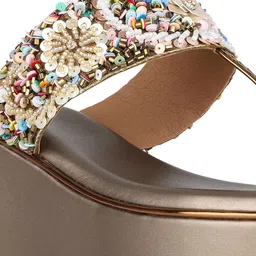 Inc 5 Embellished Ethnic Wedge Sandals image 4