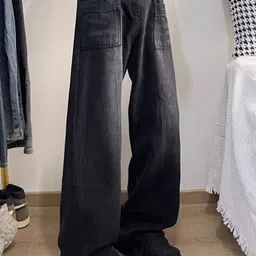 StyleCast x Revolte Men Wide Leg Mid-Rise Light Fade Jeans image 2