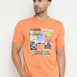 Duke Men Graphic Printed Round Neck Cotton Slim Fit T-shirt-picture-30