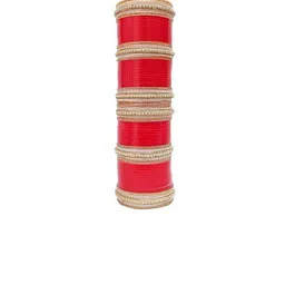VICONO Set Of 2 Stone-Studded & Beaded Chuda Bangles-picture-37