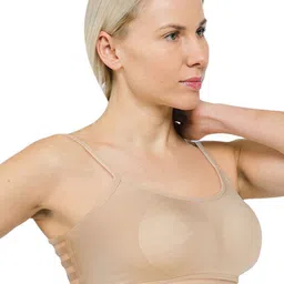 ComfyStyle Pack Of 3 Solid Full Coverage Underwired Lightly Padded Cotton Bra image 2