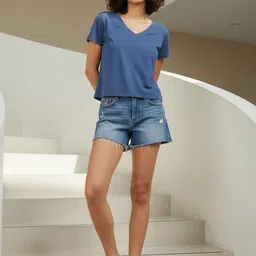 glitchez Women V-Neck T-shirt image 4