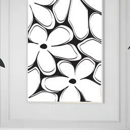 nestroots White & Black Canvas Wall Art image 1