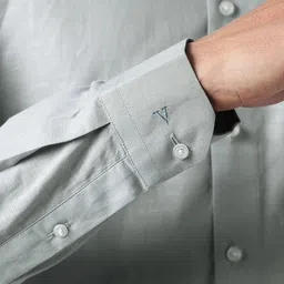 Van Heusen Slim Fit Cotton Linen Spread Collar Long Sleeves Formal Shirt image 4