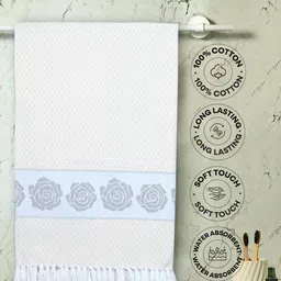 Saral Home Printed Cotton 400 GSM Quick Dry 2Pcs Soft Bath & Hand Towel Set- 59" x 29.52 "-image-84