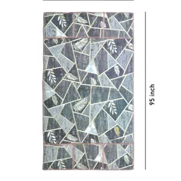 FABINALIV Grey & White Geometric Printed Fridge Top Cover image 2
