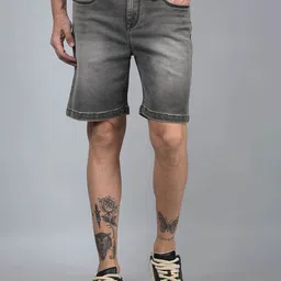 Crimsoune Club Men Washed Slim Fit Chino Shorts-image-61