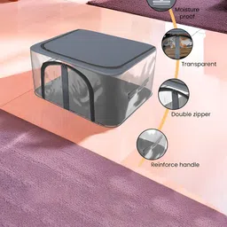 Aura Black Set of 4 Regular Drawer Organiser Organisers image 4