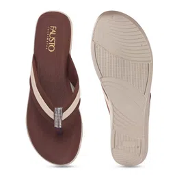 FAUSTO Women Colourblocked Open Toe Flatform Sandals image 2