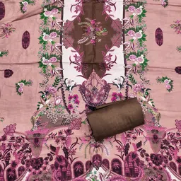 LeeliPeeri Designer Printed Art Silk Unstitched Dress Material image 4