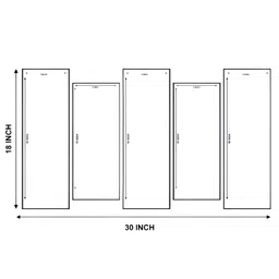 Myntra Elegant Homes Red & Yellow 5 Pieces Canvas Floral and Botanical Painting Wall Arts image 2