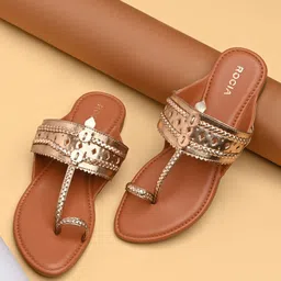 Rocia Women Open Toe Flats with Laser Cuts-image-83