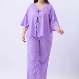 Qurvii Women Plus Size Original Wide Leg Trousers-picture-13