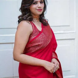 KALINI Zari Silk Cotton Kanjeevaram Saree image 4