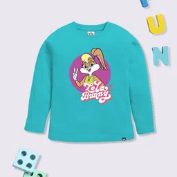 YK X Minute Mirth Girls Looney Tunes Printed Cotton T-shirt-image-13
