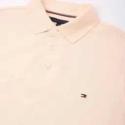 Tommy Hilfiger Men Solid Polo Collar Cotton T-shirt image 2