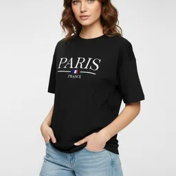 Calm Down Women Typography Printed T-shirt-picture-12