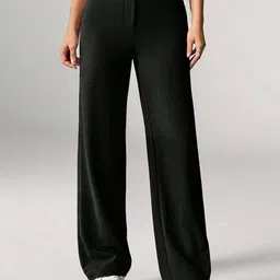 KERI PERRY Women Relaxed Straight Leg High-Rise Trousers-image-56
