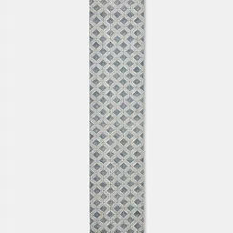 Fabindia White & Blue Printed Cotton Large Table Runner image 3