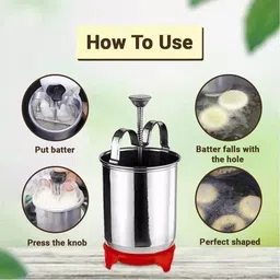 jankrut JANKRUT_Medu Vada Maker Stainless Steel Vada Maker image 3