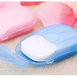 erza Travelling Scented Mini Paper Soap Sheets Flakes Cleaning Foaming Hand Washing image 2