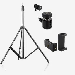 ZAXART professional tripod with clip in low price Monopod , Tripod Kit Ring Flash image 2