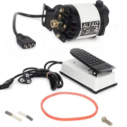 al-faiz PREMIUM Mini Sewing Machine Motor With Foot Pedal(small in size) copper wiring Electric Sewing Machine-picture-17