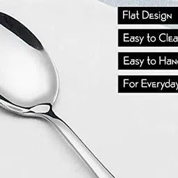 chapo STAINLESS STEEL TABLE SPOON SET (12 PCS) Stainless Steel Serving Spoon Set image 2