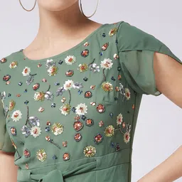 miss chase Embroidered Women Jumpsuit image 5