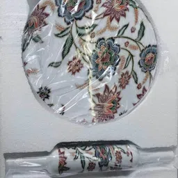 tcc Enamel Print 10 inch Chakla with 12 inch Belan Rolling Pin & Board image 4