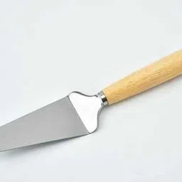 hospitality Cake Server Pie/Pizza Holder Large Triangular Spatula Wooden Handle Size : 10.5" Wooden Cake Server image 2
