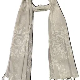 stolevilla Printed Chiffon Women Black Scarf, Stole, Fancy Scarf image 5