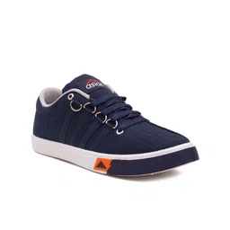 ASIAN Men Navy Blue Woven Design Sneakers-image-91