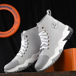 El Paso Men Round Toe Mid-Top Lightweight Sneakers-image-33