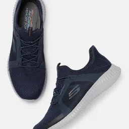 Skechers Men Navy Blue ELITE FLEX Slip-On Sneakers-picture-28