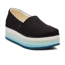 TOMS Women Platforms Lightweight & OrthoLite Eco Insole Textile Contrast Sole Sneakers-image-81